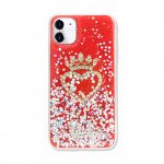 Wholesale Star Crown Heart Crystal Shiny Glitter Sparkling Jewel Case Cover for iPhone 12 / 12 Pro 6.1 (Red)